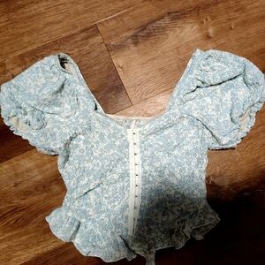 Floral Puff Sleeve Top